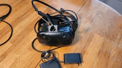 HTC Vive Virtual Reality 2x Headset LOT – USED in Raving Rabbids Arcade – TESTED