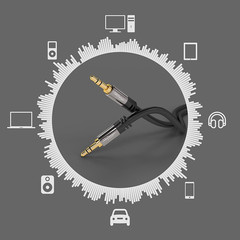 – 1Ft – 3.5Mm Audio Cable & Aux Cord/Auxiliary Cable (Stereo Headph