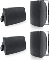 Herdio 4 Pack 6.5″ Outdoor Bluetooth Speakers 800W Total Waterproof Wall Patio