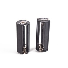2x 3-AAA Battery Holder Cylindrical Case Plastic For Flashlight Round Circular