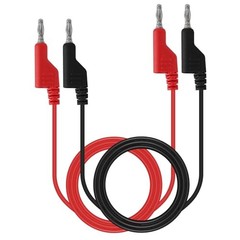 Banana to Banana Plug Test Leads Stackable 4MM Banana Plug Test Cables, 2PCS