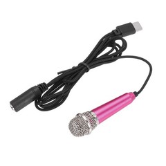 Mini Microphone, Mic Tiny Microphone Type C Hot Pink