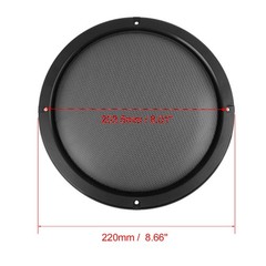 2pcs 8″ Black Car Speaker Cover Steel Mesh Sub Woofer Subwoofer Grill