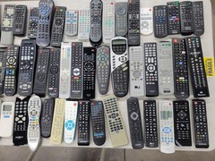 Lot of 60 Remote Controls Various Brands Untested All With Battery Covers #011