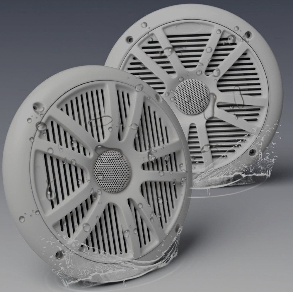 Max 800W 6.5 Inch Marine Speakers – 2 Way Waterproof UV Weather Resistant