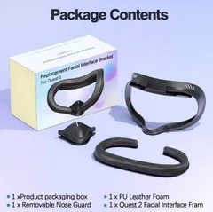 Face Cushion Pad for Meta Quest 2 VR Facial Interface Replacement PU Leather …