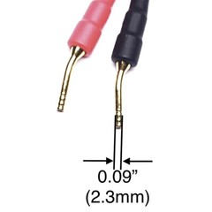 4ppk CESS-162 Pin Banana Plug to 4mm Female Banana Jack/Speaker Wire, Screw-Type