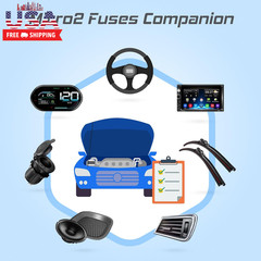60Pcs Micro Assorement Fuses Kit -Micro2 Fuse Kit, Micro 2 Automotive Replacemen