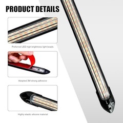 2 PCS Exterior Car LED Lights Flexible LED Daytime Running Light 13.5 Inches