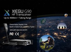 Xiegu G90 QRP HF Radio 20W SSB/CW/AM/FM 0.5-30MHz SDR Transceiver Remote Head