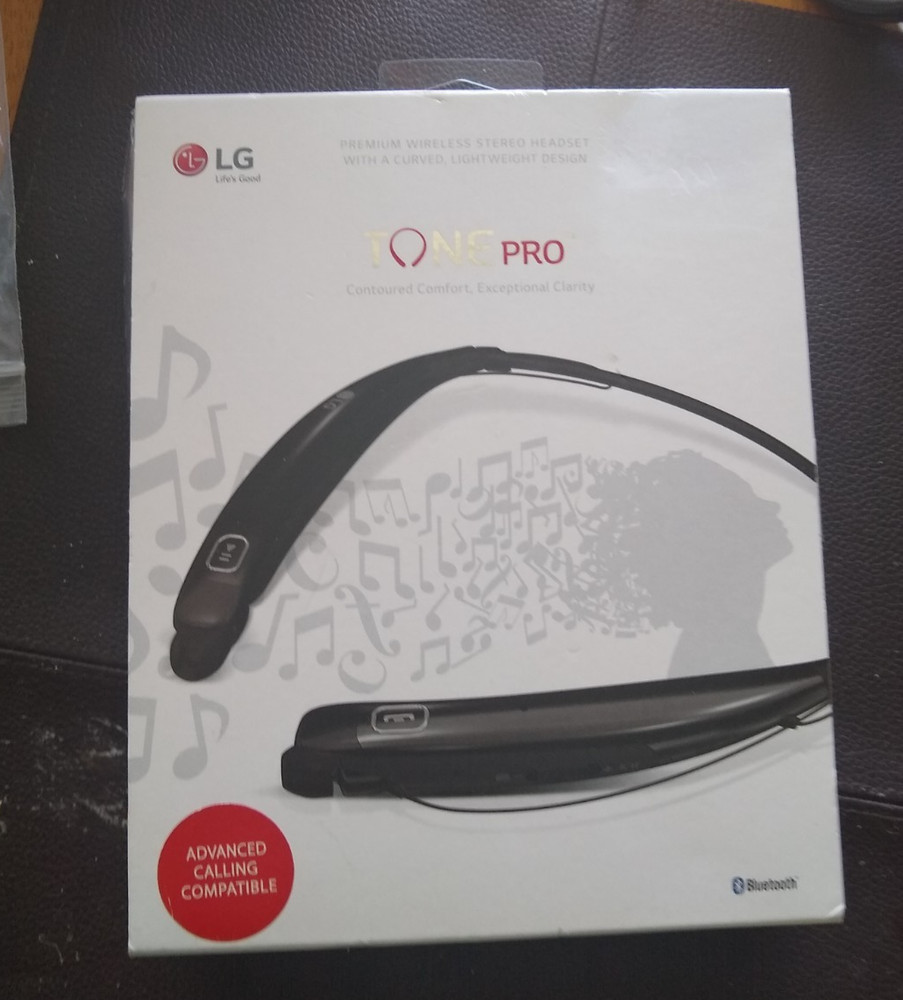 LG Tone Pro LBT770 Black Premium Wireless Stereo Headset In Original Open Box