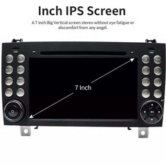 7″ 8+128GB Car Radio Wireless Android CarPlay For 2004-2012 Mercedes Benz SLK