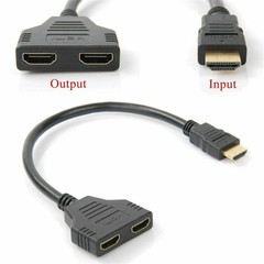 4K HDMI Cable Splitter Adapter 2.0 Converter 1 In 2 Out 1 Male to 2 Female