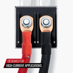 8 Gauge Automotive Power and Ground Wire Kit, 25ft Black/Red Cables