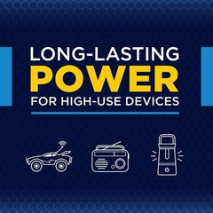 High Energy C Batteries 12 Count – Long-lasting Alkaline Power for Household Use