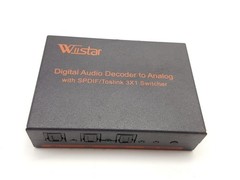 WiiStar Digital Audio Decoder SPDIF/Toslink 3×1 Switcher DAC
