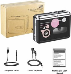 Cassette Player , Portable Converter Recorder Convert Tapes to Digital MP3