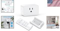 Convenient Remote Control Plug – Safe for Christmas Lights and Household Use