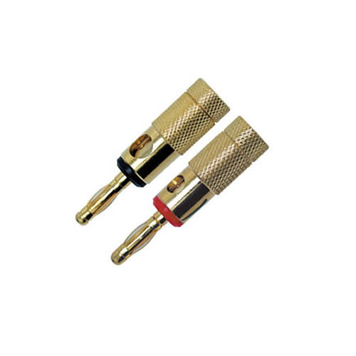 Gold Banana Plug Jack Speaker Connectors Binding Post One Pair Red/Black