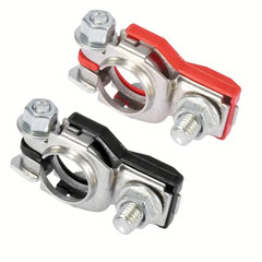2×Car Battery Terminal Connector Post Positive Negative Lot Heavy Duty Universal