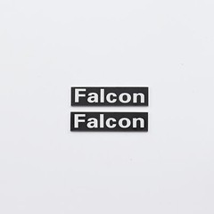 FALCON LS3/5A Speaker Grill Logo Badge Aluminum 40mm(1.57″)X10mm(0.39″)