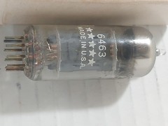 GE 6463 Five Star Tube – 12AU7 Equivalent – Grey Plates – Tests 98/120
