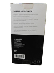 Ativa Fabric-Covered Wireless Bluetooth Speaker Black, Universal Connection