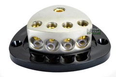 1/0 to 4 Gauge Car Audio Power Ground Distribution Block 1 In 4 Out Amp Wiring