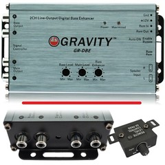 Gravity DBE 2 Channel Line-Output Converter W/ Digital Bass Enchancer Epicenter
