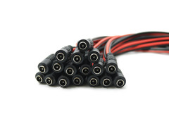 DC Power Pigtail Cable 18AWG 21.1X5.5 Wire Plug 12V 5A Cord Male Female LOT