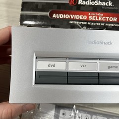 RadioShack 4-Way Audio/Video Selector Switch Cat No 15-1983 Vintage K1