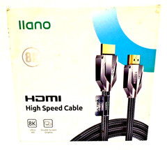 Llano 8K HDMI High Speed 10 ft. Cable Ultra HD Double Screen Display Open Box FS