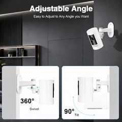 2 Pack Ring Camera Wall Mount for Ring Stick up Cam & Ring Outdoor Cam Plus 360°