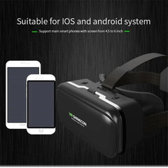 Shinecon VR Glasses 3D Virtual Reality Headset Devices Viar Helmet Goggle Lenses