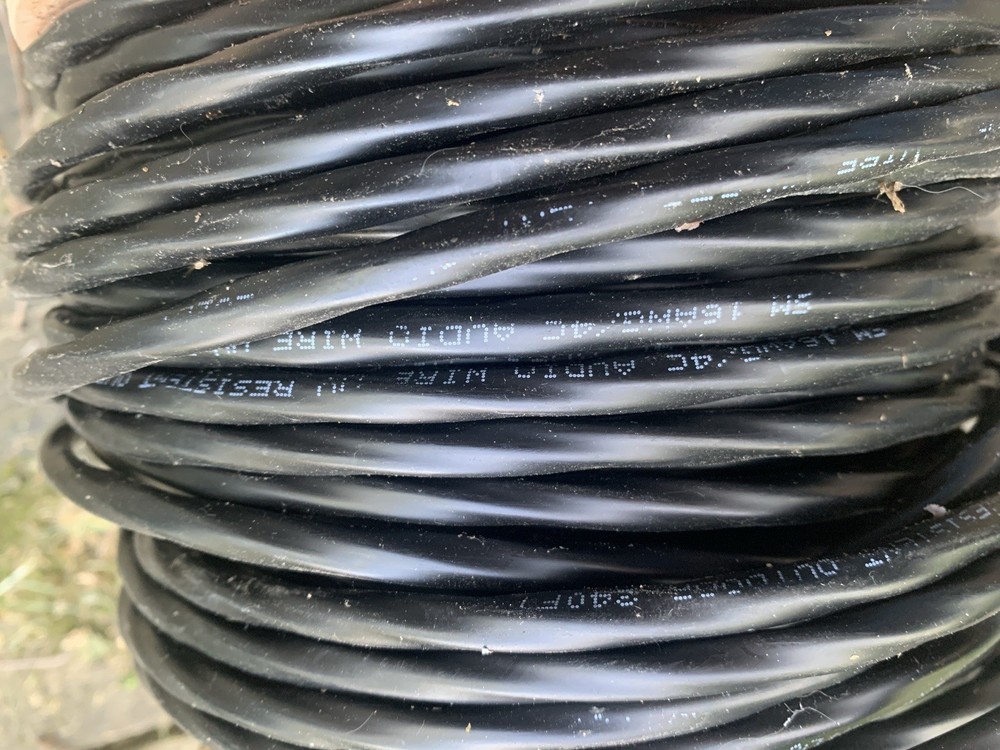 16/4 250ft Outdoor Audio Speaker Cable Direct Burial Wire Black