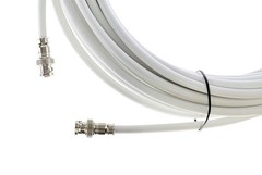 HD SDI Cable – White Coaxial BNC Male to Male 20ft – 75 Ohm 3Gbps