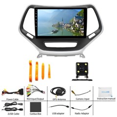 For Jeep Cherokee 2015-2018 Android 13 Carplay Car Radio GPS Navi Head Unit 10in