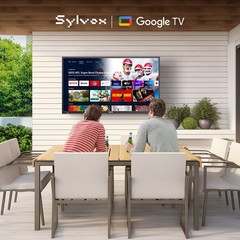Sylvox Large 65in Smart Google TV Outdoor 1000 Nits Deck Pro 3.0 for Partial Sun