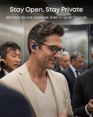 Soundcore AeroFit 2 Pro by Anker, Open-Ear Semi-in-Ear Active Noise Cancellation