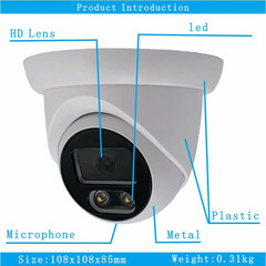 8MP 4K CCTV Dome AHD Camera Indoor 5MP 4MP 1080P Warming Full Color/ Infrared 4I