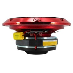Audiopipe Pair of 6.5″ 150W RMS 4 Ohm Red EyeCandy Compression Loud Speakers