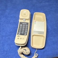 AT&T Trimline 210 Telephone Beige Corded Trimline Style 1-Line Redial Mute