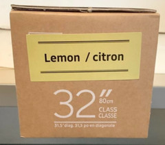 NEW SAMSUNG 32-inch Class THE FRAME CUSTOMIZABLE BEZEL – Vivid Lemon Yellow 32″