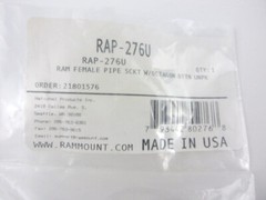 RAM Mount PVC Pipe Socket with Octagon Button End RAP-276U