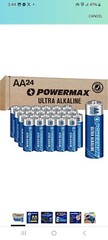 POWERMAX, 24-Count AA Batteries, Ultra Long Lasting Alkaline Battery, 10-Years