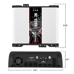 Taramps Bass 3K Amplifier 3000W 1 Ohm HD Power Compact Car Amp