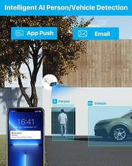 ZOSI 8MP 4K PoE IP Add-on Cameras Weatherproof Night Vision with Ethernet Cables