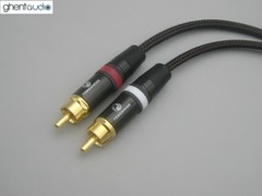 A12 — ghentaudio Silver-plated Star Quad RCA/Phono HiFi Audio Cables (Pair)