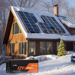Litime 12V 200Ah Plus Heated LiFePO4 Battery 2560W Heating -4°F For Cold Area