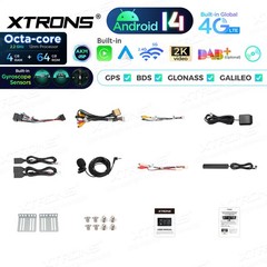 2 Din Android 14 DVD Player 10.1″ Car Stereo 4G LTE 4GB RAM 64GB ROM GPS BT 5.0